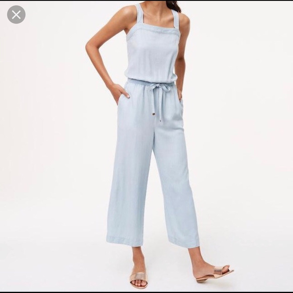 BRAND NEW WITH TAGS Chambray LOFT Jumpsuit